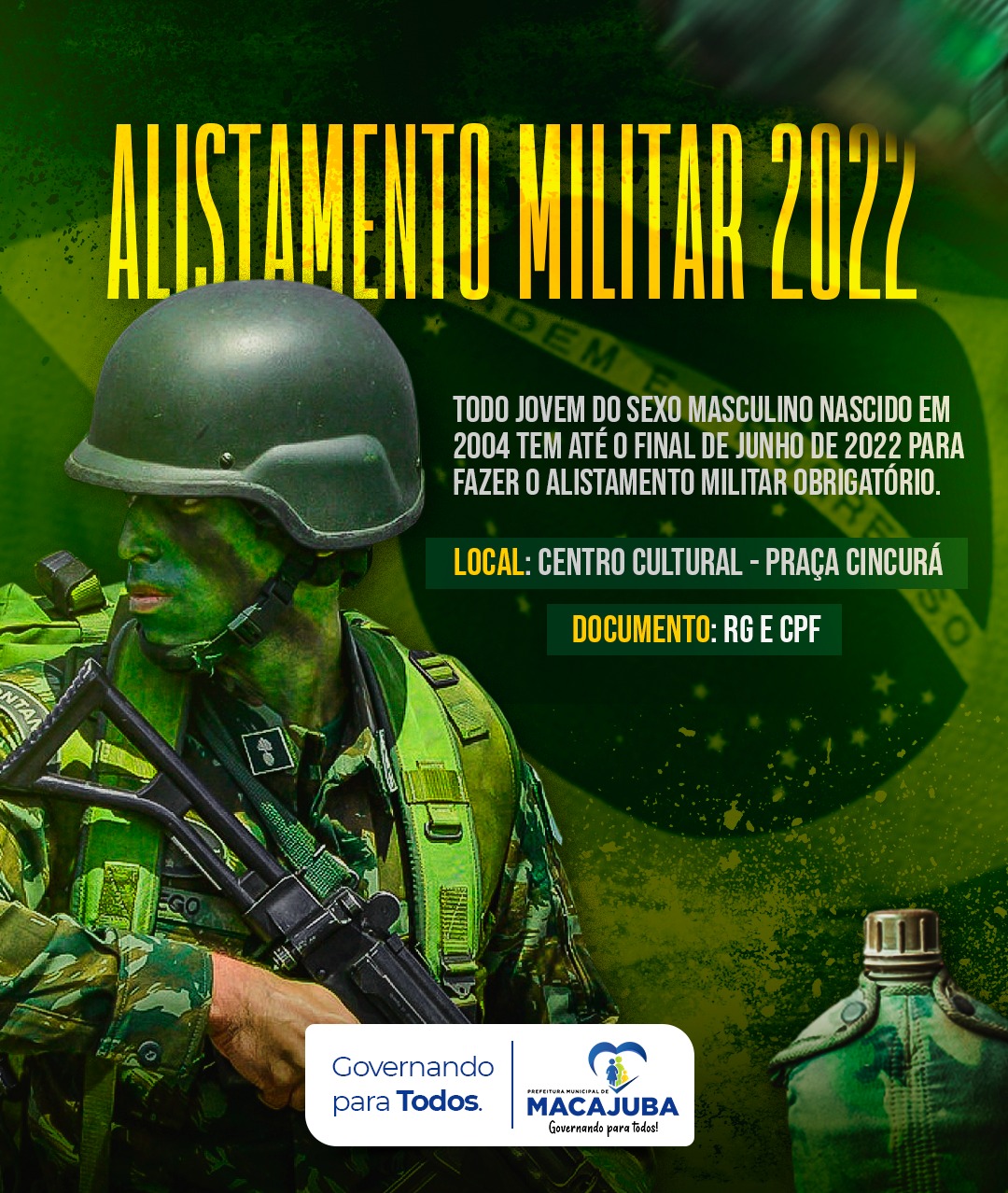 O ALISTAMENTO MILITAR 2022 JA COMEÇOU