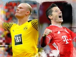 Lewandowski segue aumentando vantagem de gols na Bundesliga sobre lesionado Haaland; confira