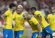 Brasil goleia Coreia do Sul por 5 a 1, com dois de pênalti de Neymar