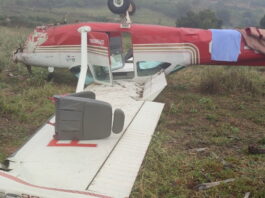 Avião de pequeno porte faz pouso forçado em Ruy Barbosa