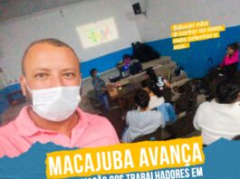 MACAJUBA AVANÇA NA FORMAÇÃO DOS TRABALHADORES EM EDUCAÇÃO COM AULAS PRESENCIAIS