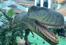 Shopping de Salvador recebe exposição com dinossauros em tamanho real