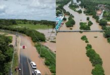 Rio transborda e deixa comunidade quilombola ilhada na Bahia