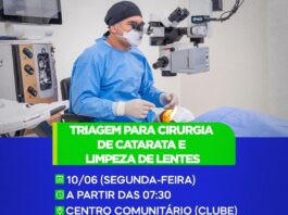 Secretaria da Saúde convoca população que necessita de cirurgia oftalmológica para realizar o cadastramento,Confira;