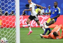 Alemanha repete 7×1 sobre Curaçao, que faz seu primeiro gol em Copas Alemanha repete 7x1 sobre Curaçao, que faz seu primeiro gol em Copas
