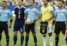 CBF envia ofício contestando gol anulado de Vini Jr. contra Escócia CBF envia ofício contestando gol anulado de Vini Jr. contra Escócia