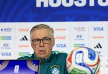 Ancelotti omite escalação do Brasil na véspera do duelo contra o Japão Ancelotti omite escalação do Brasil na véspera do duelo contra o Japão
