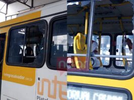 Ônibus é Alvo De Vandalismo Em Itapuã E Motorista Fica Ferido