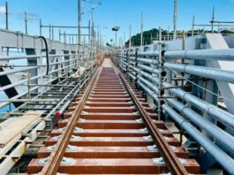 Obras Do VLT Avançam Com Instalação Dos Primeiros Trilhos Na Ponte São João