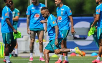 Debaixo de muito calor, Brasil segue preparação para encarar Noruega Debaixo de muito calor, Brasil segue preparação para encarar Noruega
