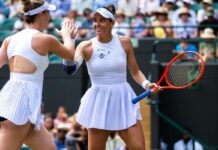 Stefani avança pela 1ª vez à final de duplas femininas de Wimbledon Stefani avança pela 1ª vez à final de duplas femininas de Wimbledon