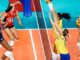 Brasil é superado pelos Estados Unidos por 3 a 0 no vôlei feminino Brasil é superado pelos Estados Unidos por 3 a 0 no vôlei feminino