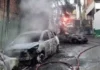 Incêndio Destrói Cinco Carros E Uma Moto Após Queda De Fiação Elétrica No Cabula