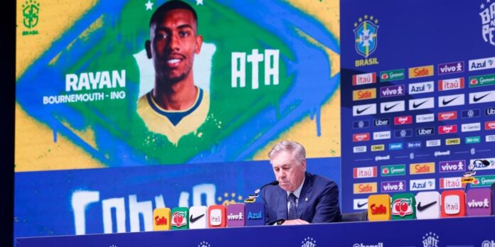 Ancelotti anuncia 26 convocados para amistosos da seleção brasileira Ancelotti anuncia 26 convocados para amistosos da seleção brasileira