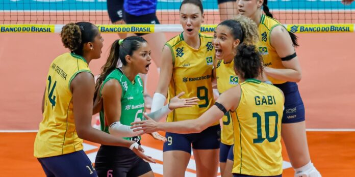 Brasil vence 4º jogo e encara Argentina por vaga olímpica Brasil vence 4º jogo e encara Argentina por vaga olímpica no domingo