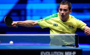 Após 2 vitórias, Calderano encara alemão nesta quinta no China Smash Após 2 vitórias, Calderano encara alemão nesta quinta no China Smash