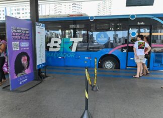 Passageiras Do BRT Podem Acionar Botão Lilás Pelo Celular Em Casos De Violência