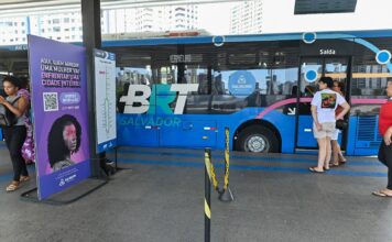 Passageiras Do BRT Podem Acionar Botão Lilás Pelo Celular Em Casos De Violência